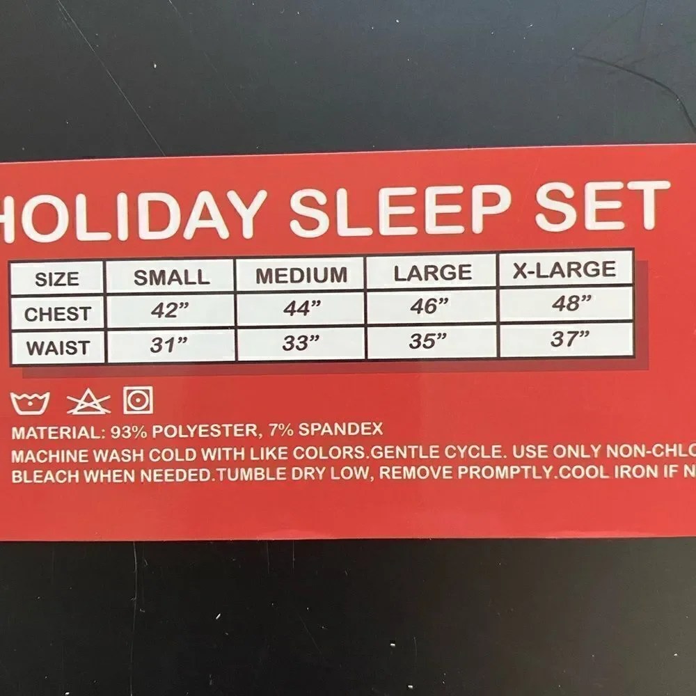 ANDE Holiday Men’s Pant and T-Shirt Sleep Set - Comical Reindeer